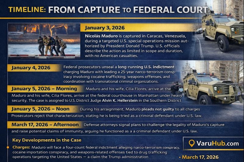Illegitimate Leader Maduro Appears in U.S. Court After Capture by American Forces
